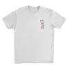 Front view of grey Rustic Canyon restaurant t-shirt